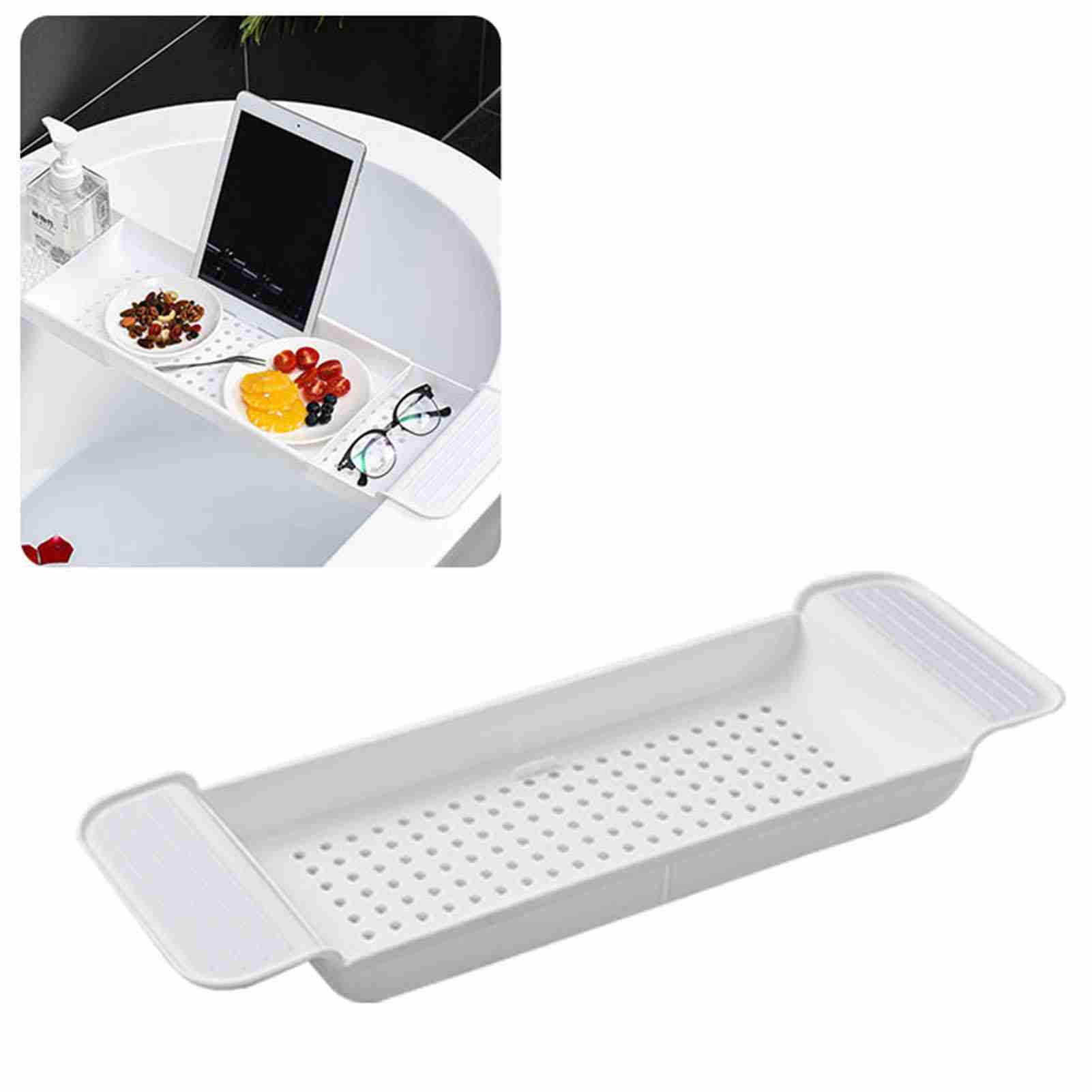 Bath Caddy Tray - Plateau de baignoire extensible, Placement Stable,