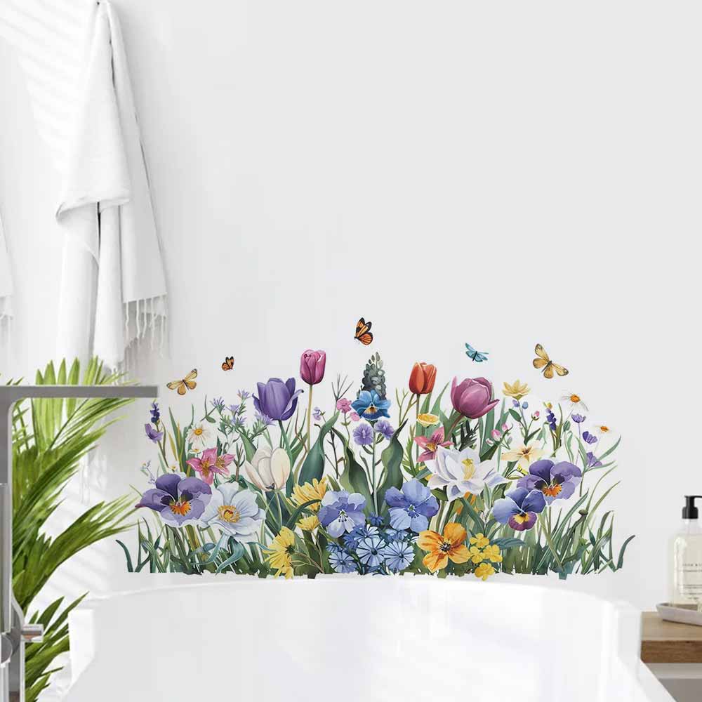 Home Bathroom Wall Tiles - Autocollants décoratifs pour fenêtres en forme