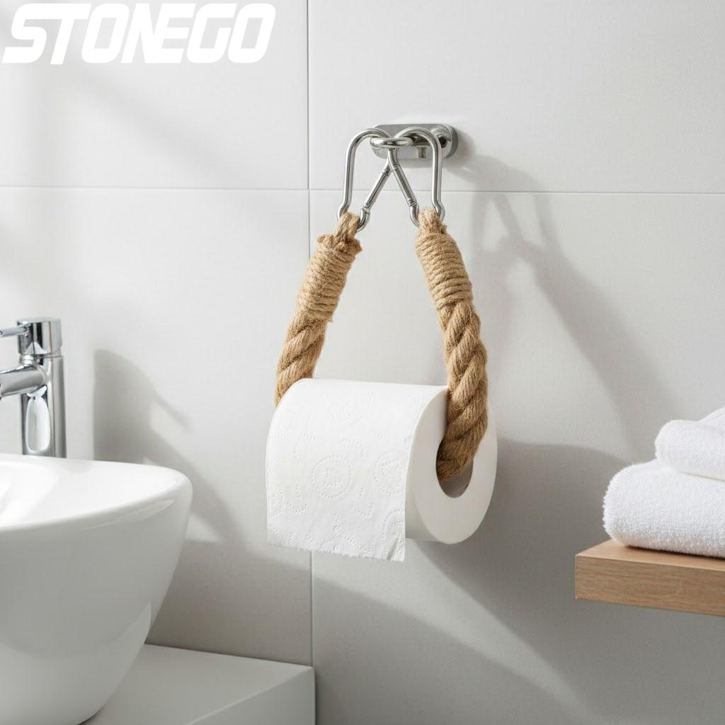 Home Essentials Bathroom Organizer - Porte-papier toilette mural vintage, support de