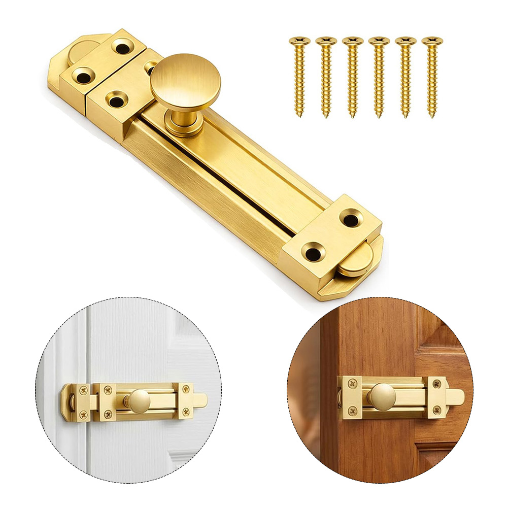 Home Bathroom Door - Serrure de porte coulissante en laiton