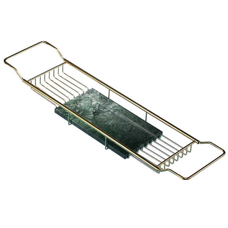Bath Caddy Tray - Étagère de bain télescopique en acier