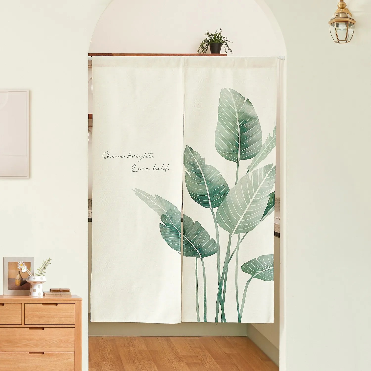 Home Bathroom Door - Rideau de porte décoratif VIKAMA, sans