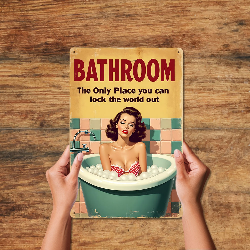 Panneau métallique Vintage ave - Home Decor Bathroom Ideas avis et prix