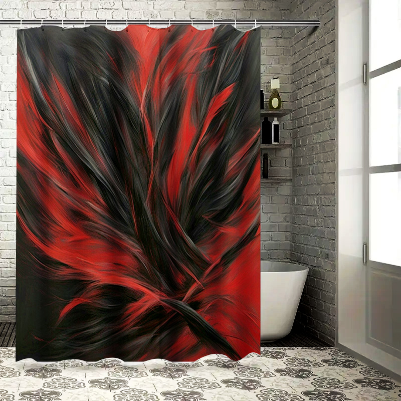 Rideau de douche imprimé abstr - Home Decor Bathroom Ideas avis et prix