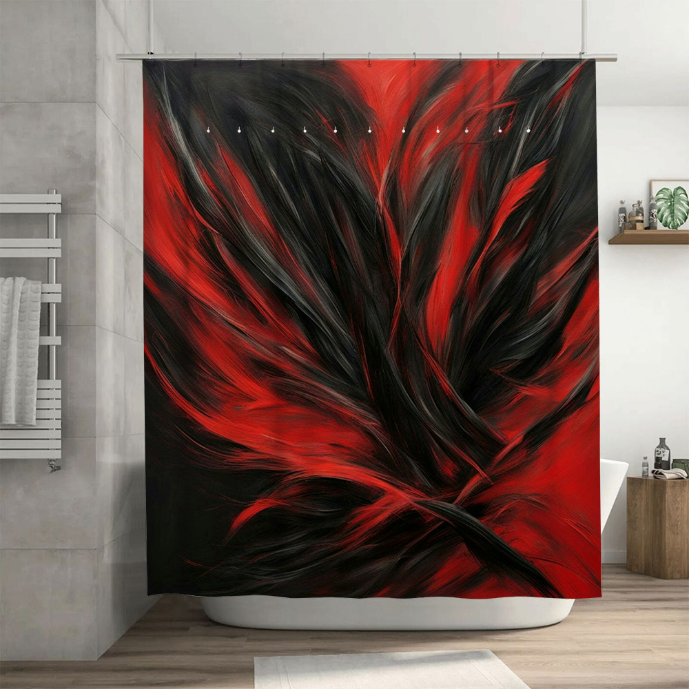 Rideau de douche imprimé abstr - Home Decor Bathroom Ideas avis et prix