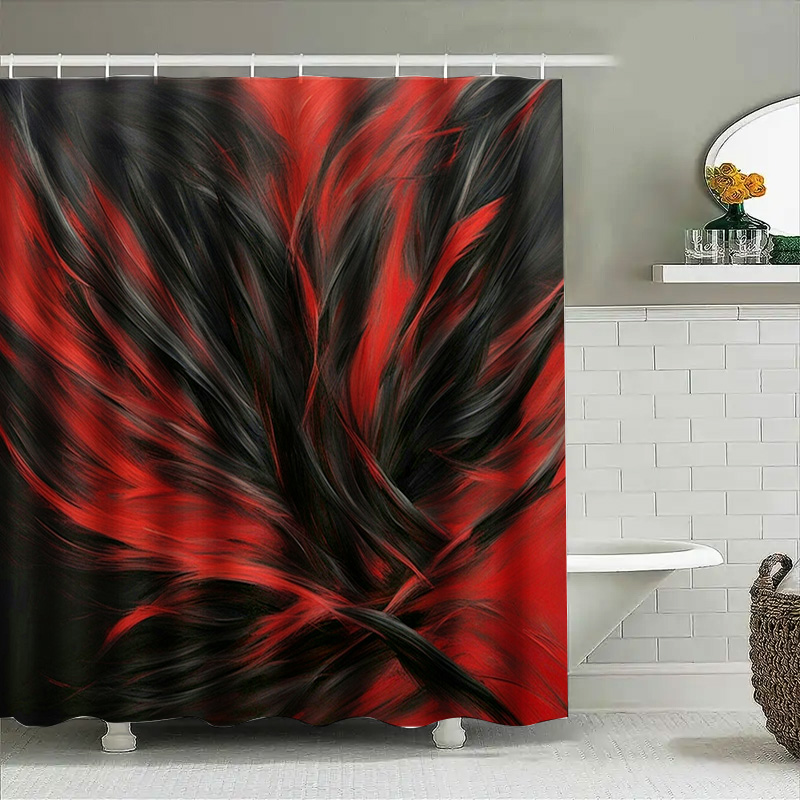 Rideau de douche imprimé abstr - Home Decor Bathroom Ideas avis et prix