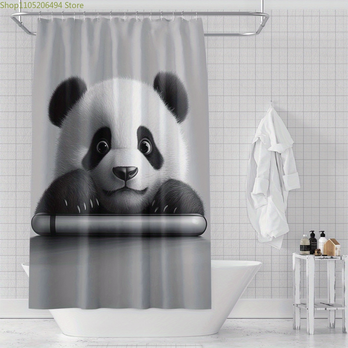 Rideau de douche mignon avec m - Home Bathroom Design Ideas avis et prix
