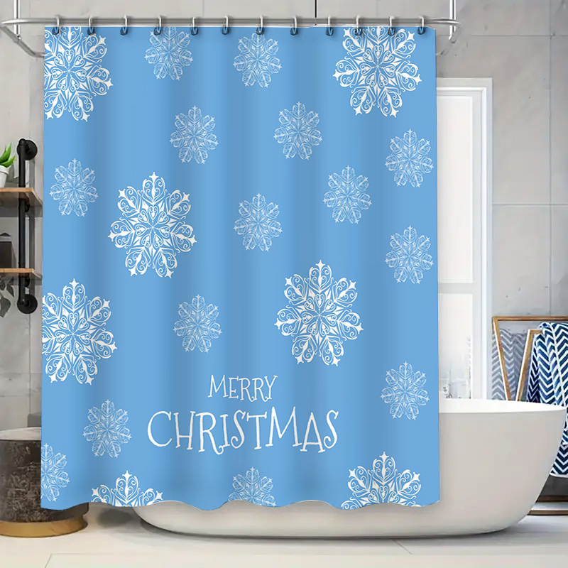 Rideau de douche de noël floco - Home Decor Bathroom Ideas avis et prix