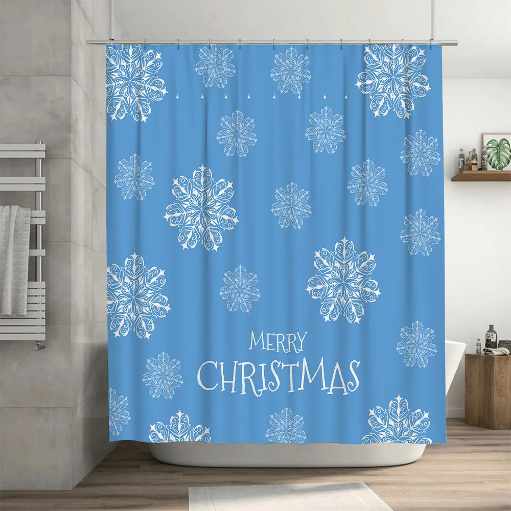 Rideau de douche de noël floco - Home Decor Bathroom Ideas avis et prix
