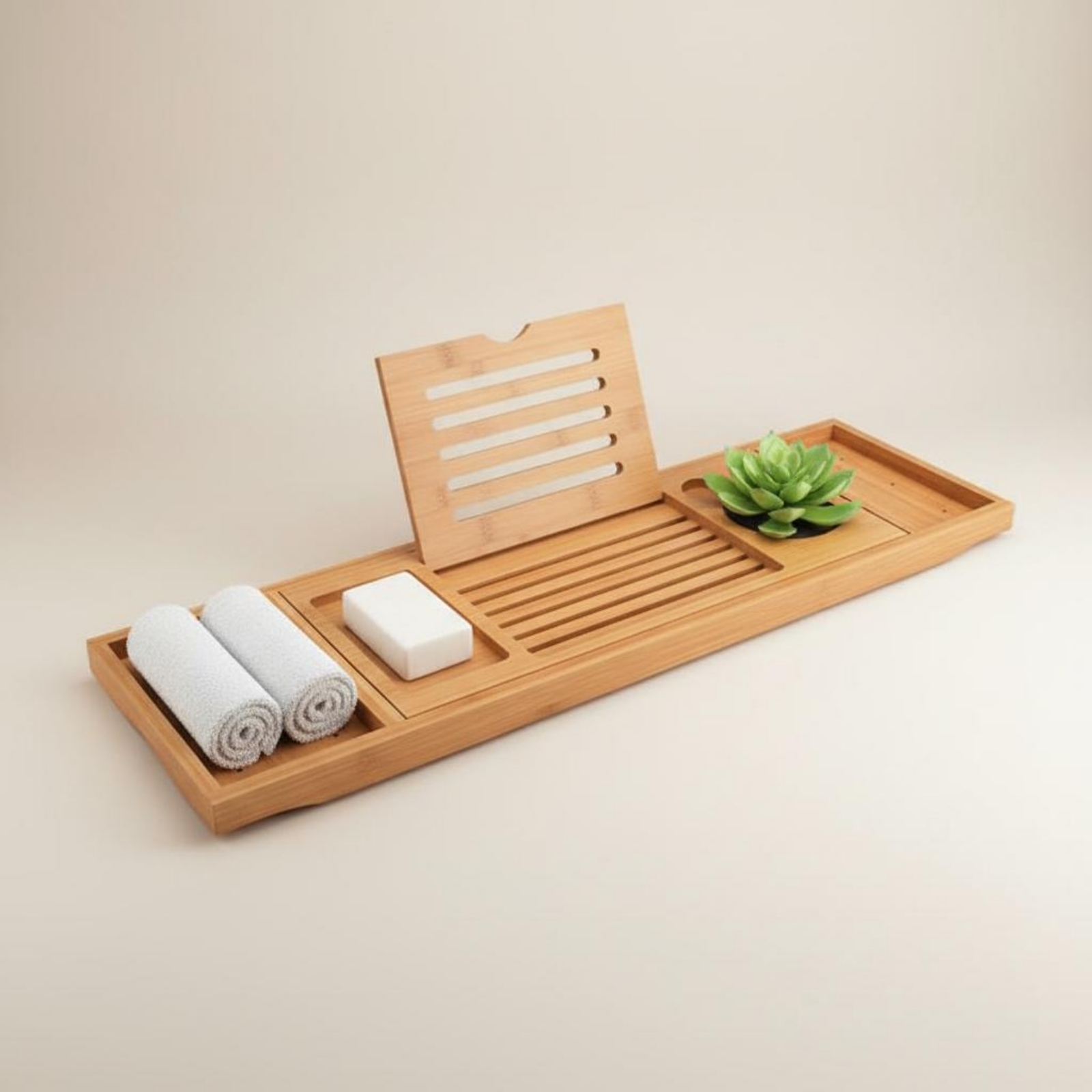 Plateau de bain en bois grainé - Bath Caddy Tray avis et prix