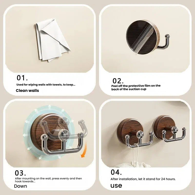 Crochets à ventouse en grain d - Home Bathroom Door avis et prix