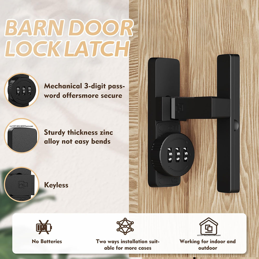 Serrure de porte de grange de  - Home Bathroom Door avis et prix