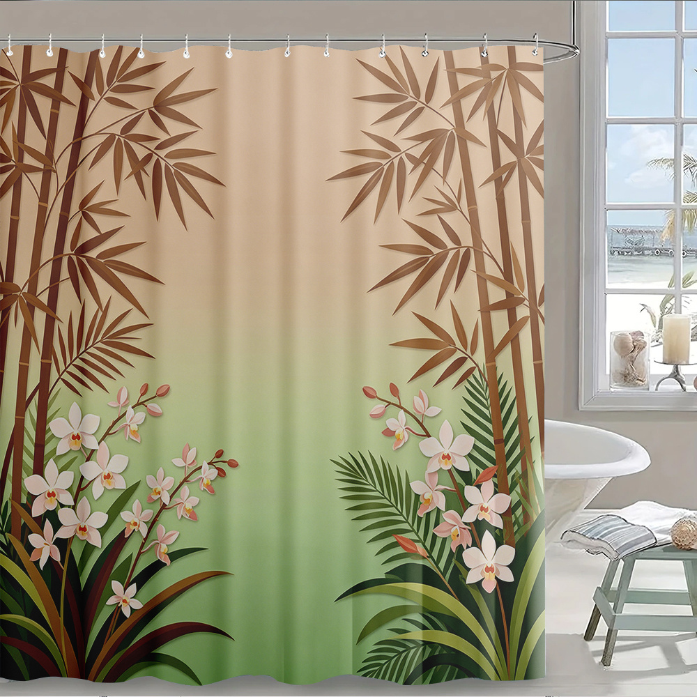 Rideau de douche tropical impe - Home Bathroom Design Ideas avis et prix