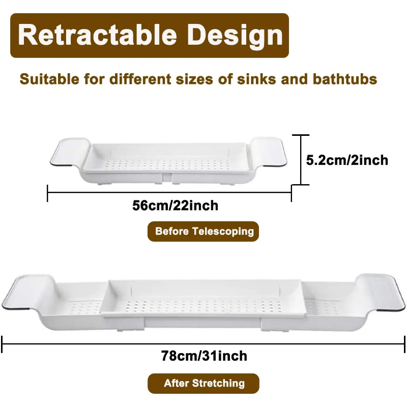 Étagère de bain extensible sim - Bath Caddy Tray avis et prix