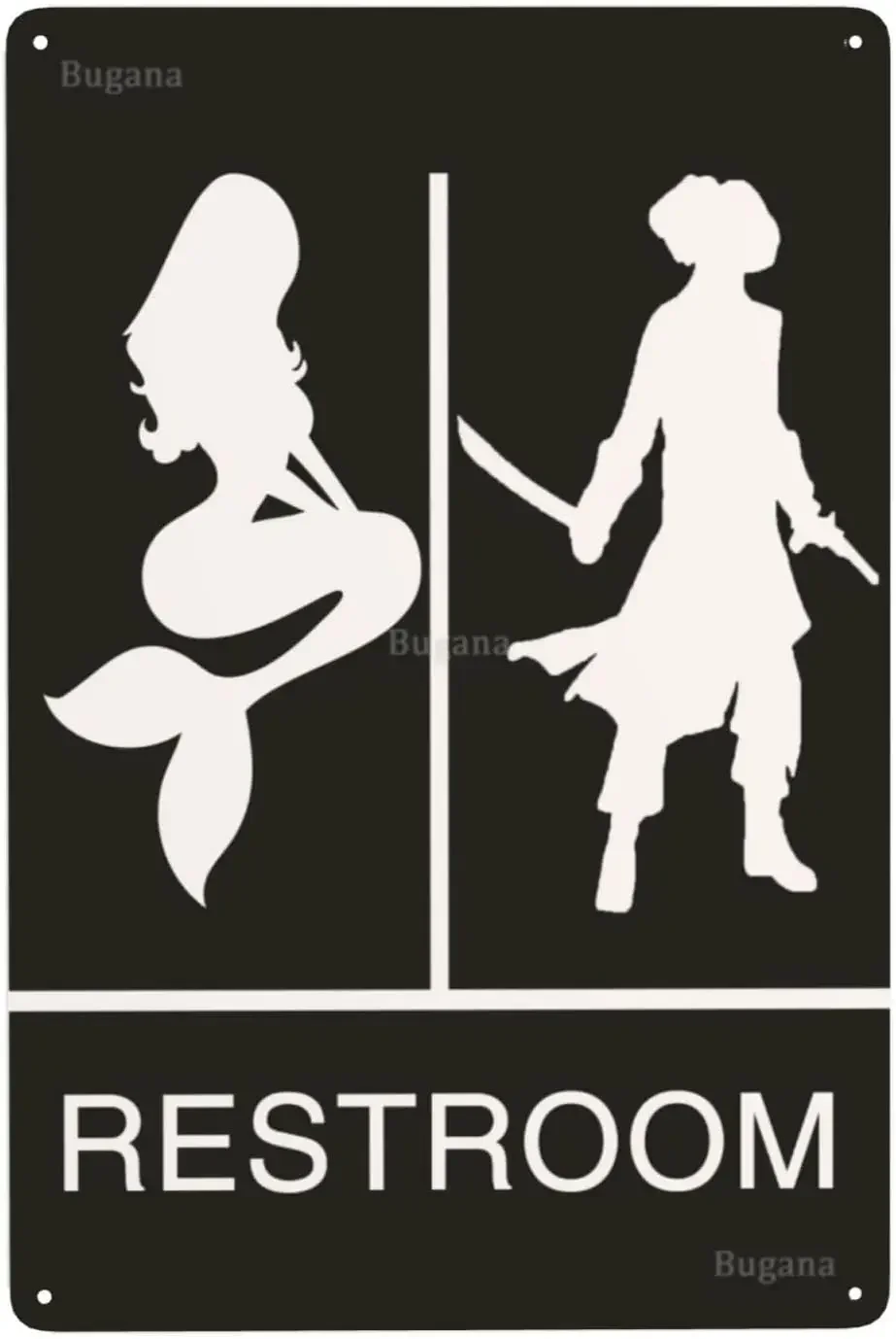 Panneau métallique vintage Sir - Home Bathroom Door avis et prix