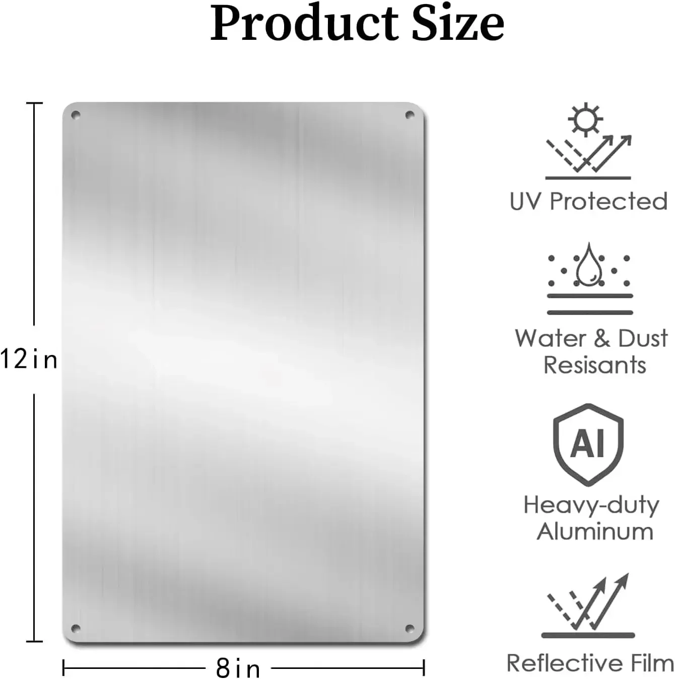 Panneau métallique vintage Sir - Home Bathroom Door avis et prix