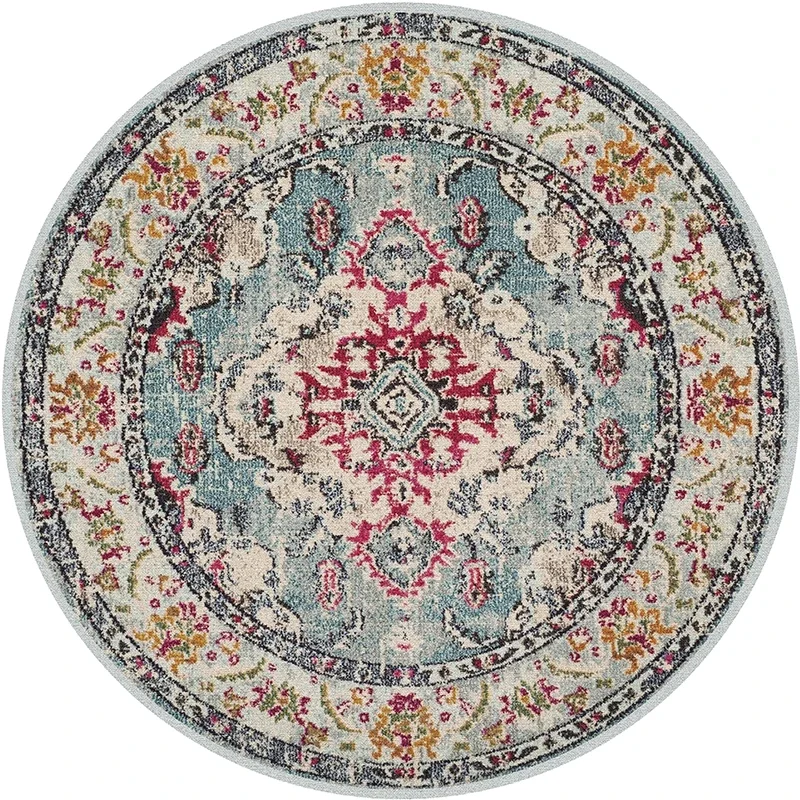 Tapis rond de style persan pou - Home Bathroom Plan avis et prix