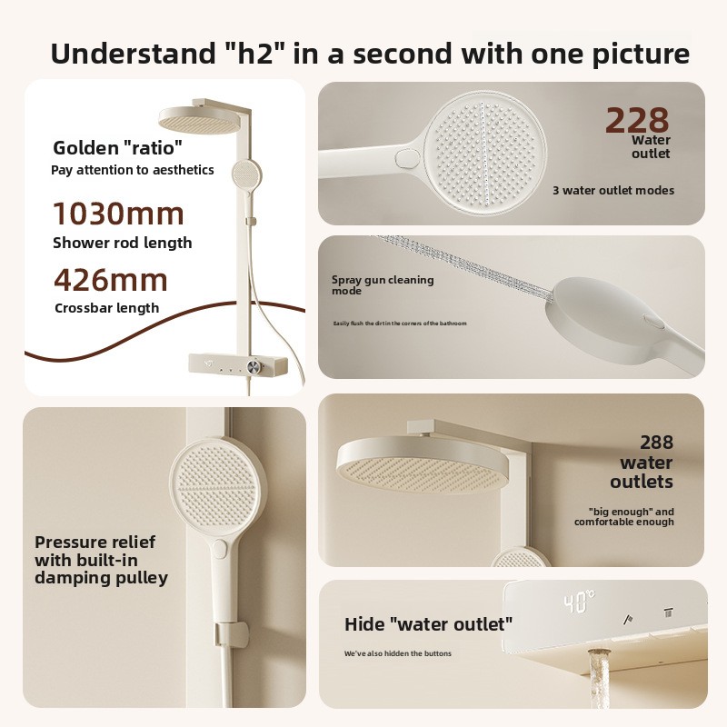 Ensemble de douche en cuivre i - Home Bathroom Shower avis et prix