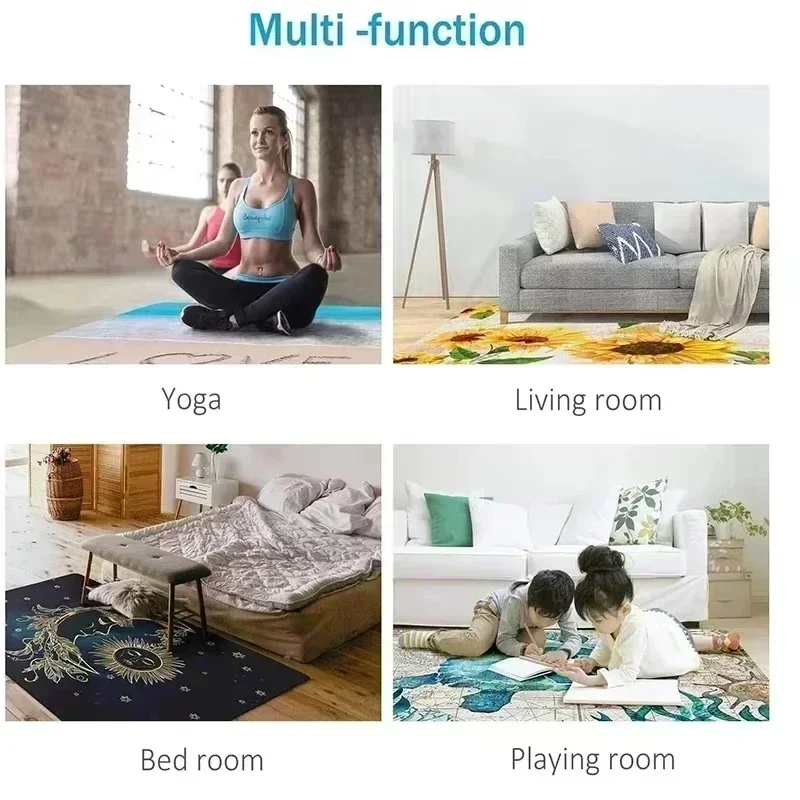Tapis rond de luxe à motif d'i - Home Decor Bathroom Ideas avis et prix