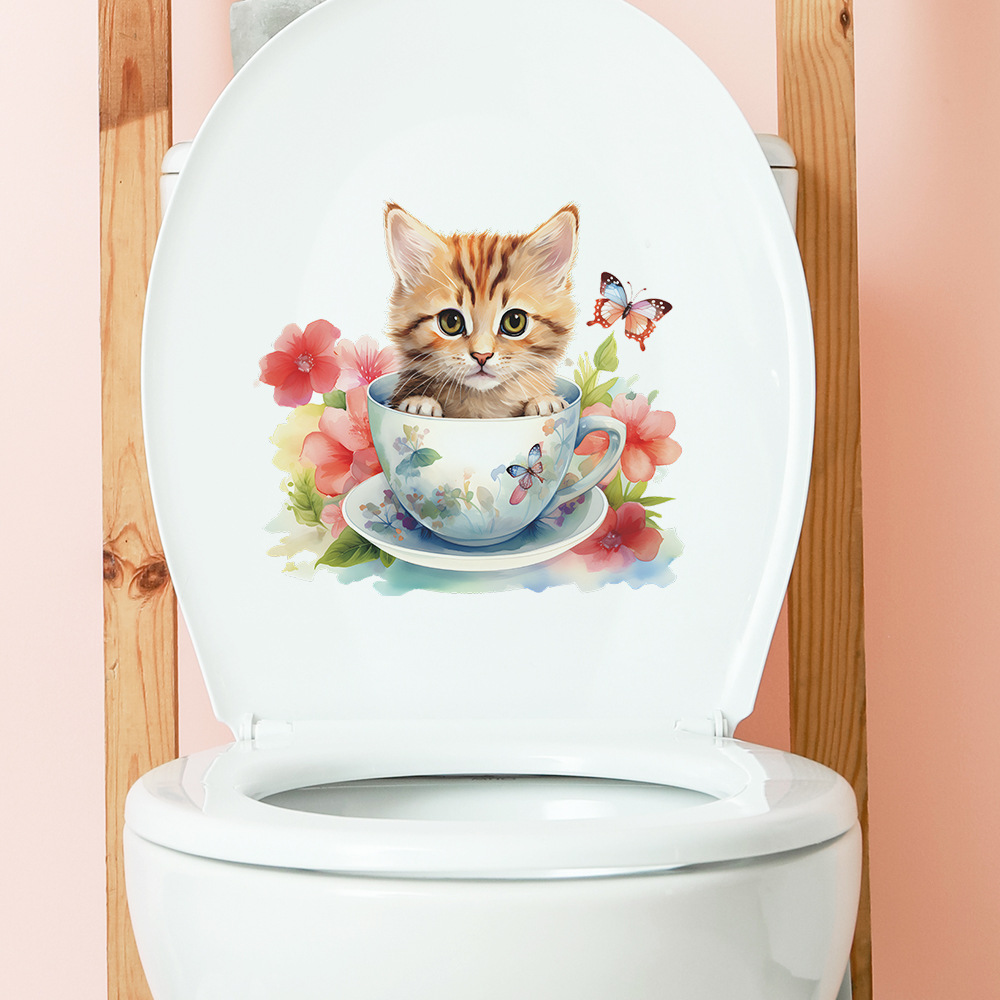 Autocollant Mural tasse de thé - Home Bathroom Wall Tiles avis et prix