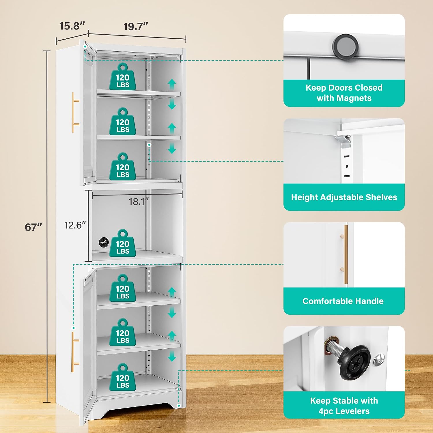 Armoire de rangement étroite d - Home Bathroom Door avis et prix