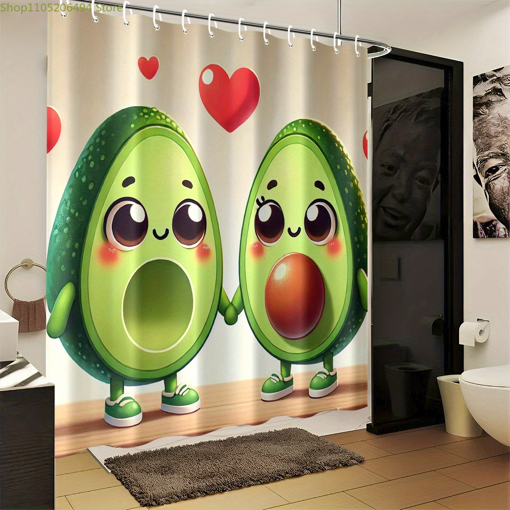 Rideau de Douche Mignon Motif  - Home Bathroom Design Ideas avis et prix