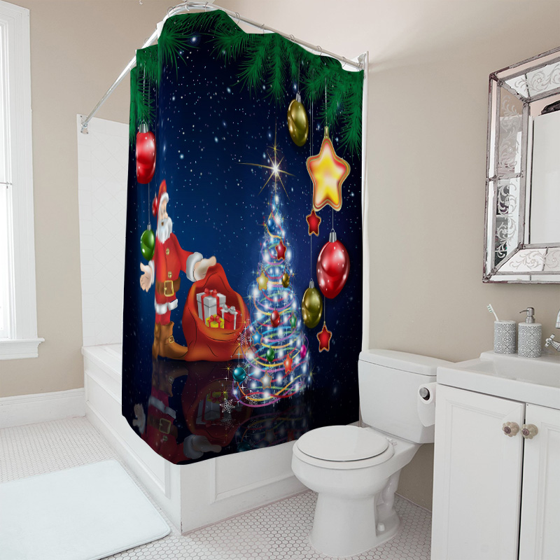 TU rideau de douche de noël pè - Home Decor Bathroom Ideas avis et prix