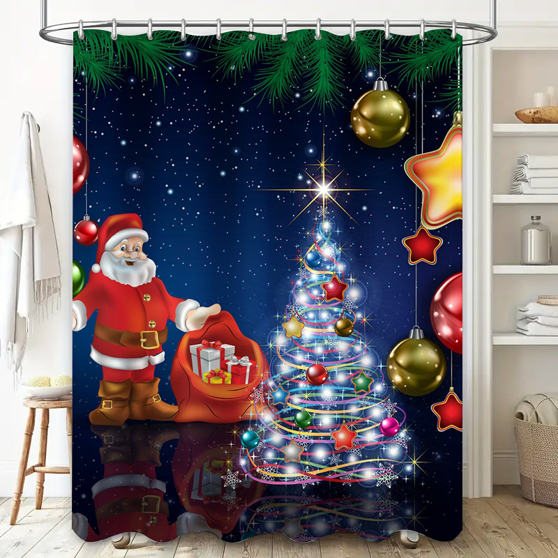 TU rideau de douche de noël pè - Home Decor Bathroom Ideas avis et prix
