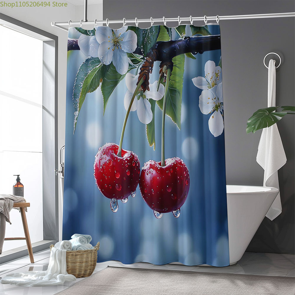Rideau de douche Fleur de ceri - Home Bathroom Design Ideas avis et prix
