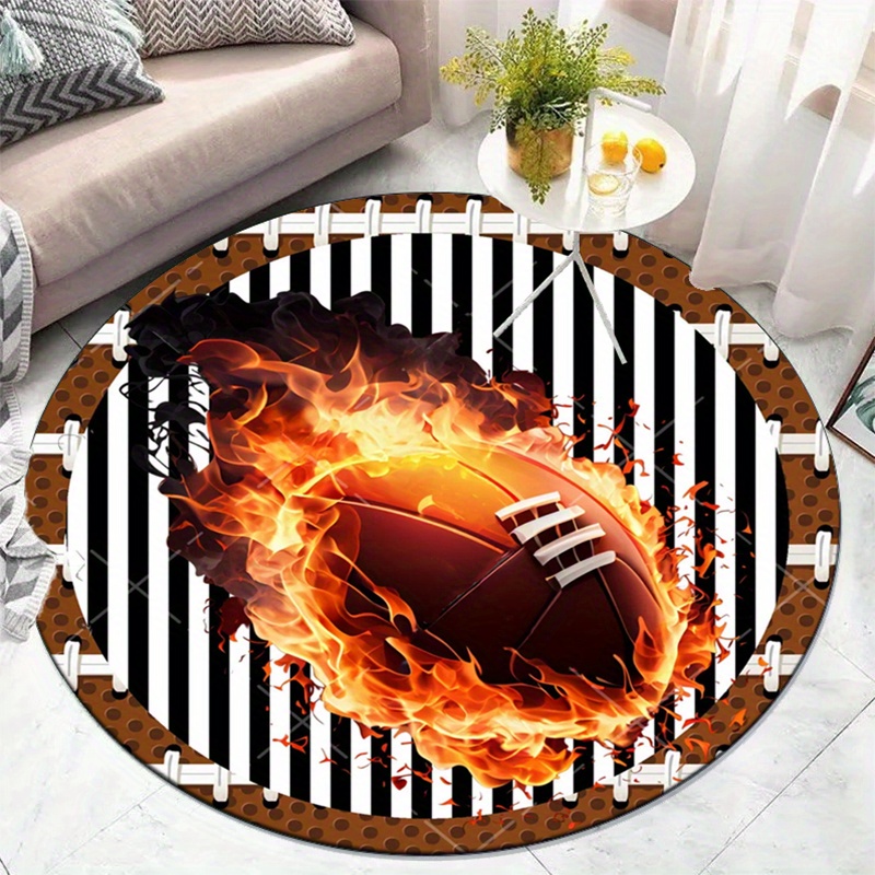 Tapis rond de Football flamant - Home Decor Bathroom Ideas avis et prix