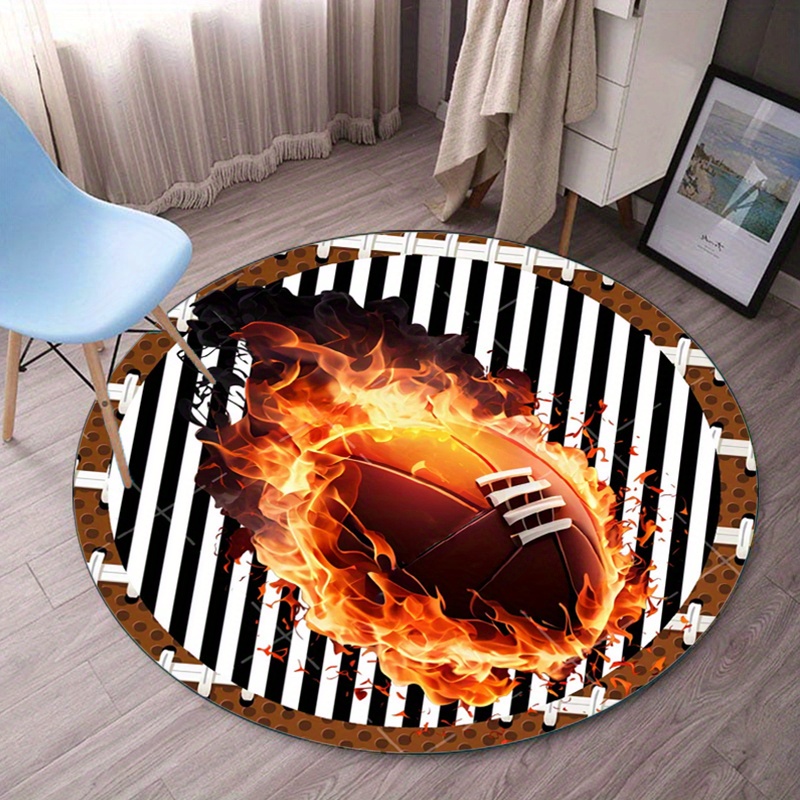 Tapis rond de Football flamant - Home Decor Bathroom Ideas avis et prix