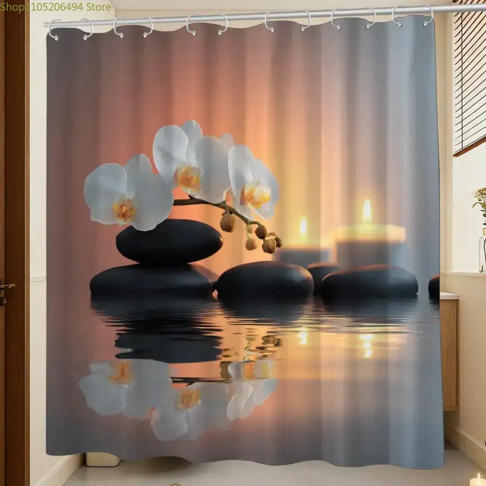 Rideau de douche Zen Orchid an - Home Bathroom Design Ideas avis et prix