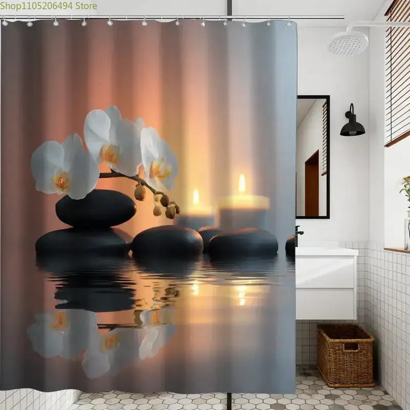 Rideau de douche Zen Orchid an - Home Bathroom Design Ideas avis et prix