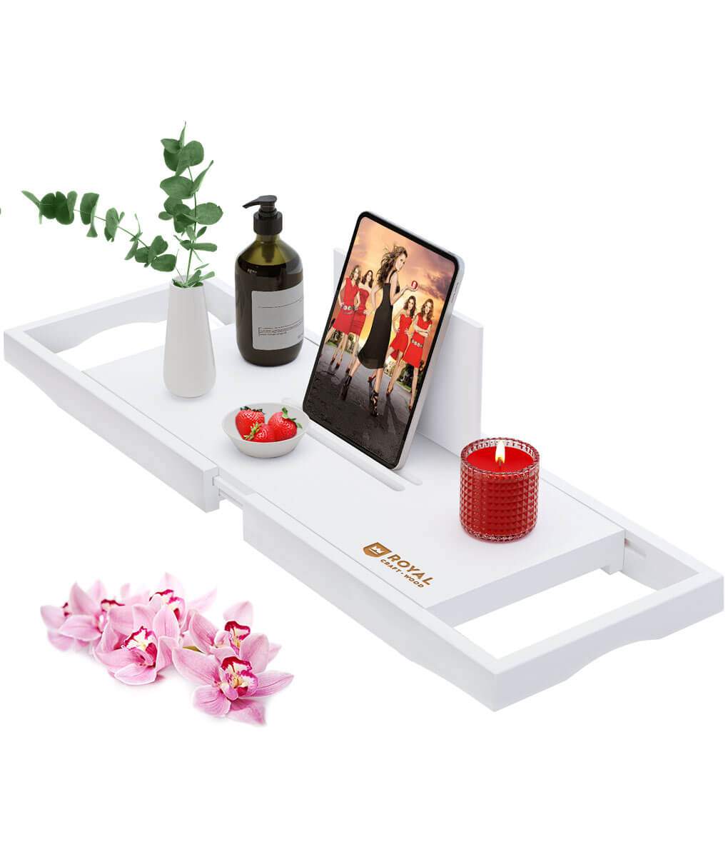 Plateau de bain extensible de  - Bath Caddy Tray avis et prix